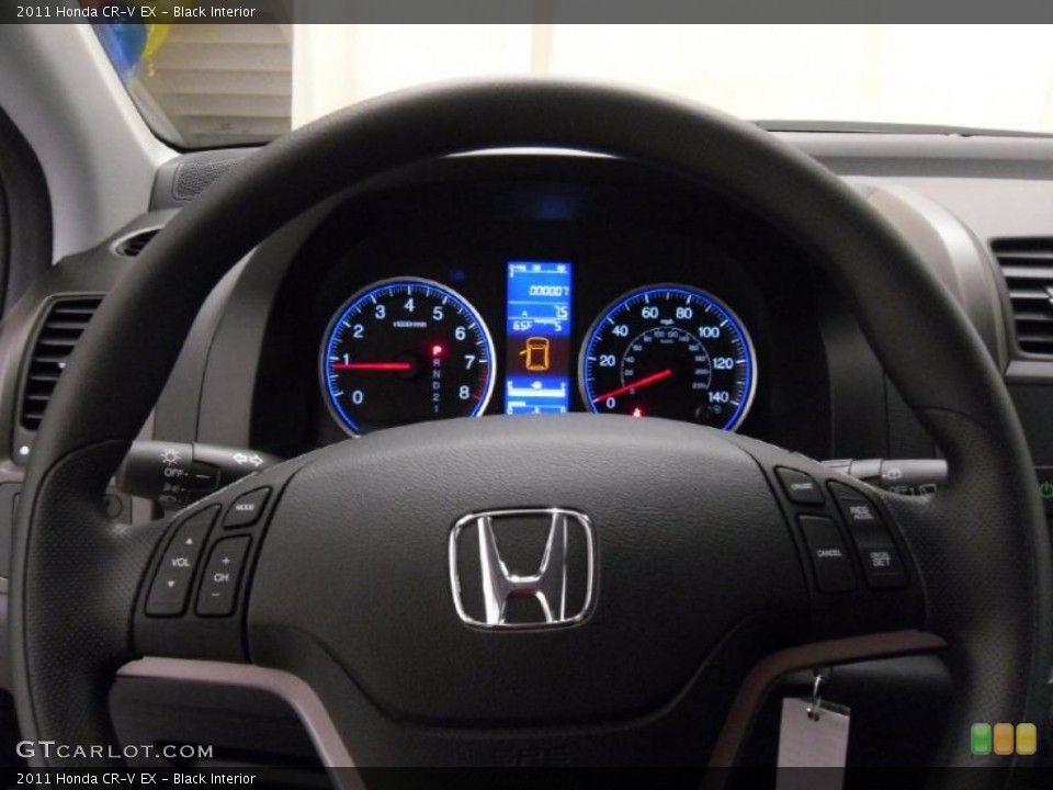 Black Interior Steering Wheel for the 2011 Honda CR-V EX #39013615
