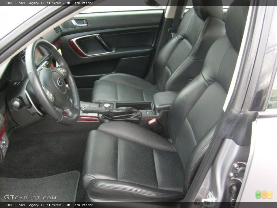 Off Black Interior Photo for the 2008 Subaru Legacy 3.0R Limited #39018075