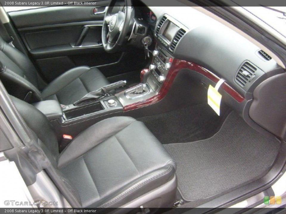 Off Black Interior Photo for the 2008 Subaru Legacy 3.0R Limited #39018187