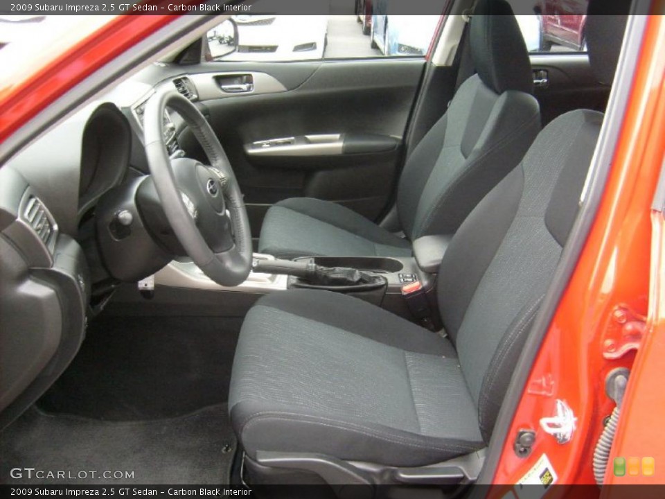 Carbon Black Interior Photo for the 2009 Subaru Impreza 2.5 GT Sedan #39018359