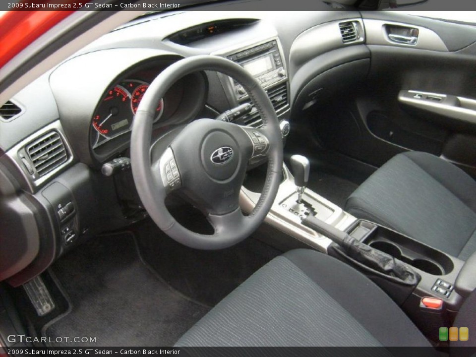 Carbon Black Interior Prime Interior for the 2009 Subaru Impreza 2.5 GT Sedan #39018383