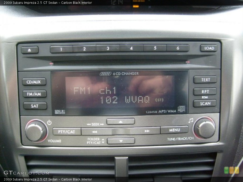 Carbon Black Interior Controls for the 2009 Subaru Impreza 2.5 GT Sedan #39018475