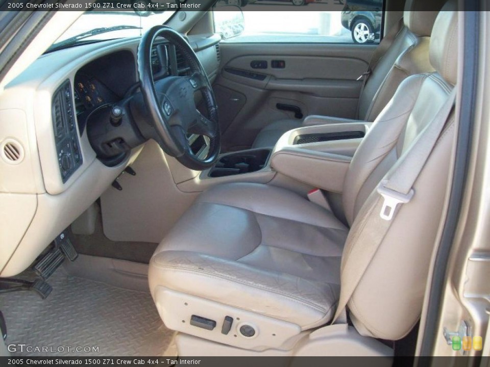 Tan Interior Photo for the 2005 Chevrolet Silverado 1500 Z71 Crew Cab 4x4 #39018531