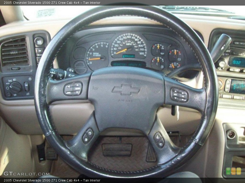 Tan Interior Steering Wheel for the 2005 Chevrolet Silverado 1500 Z71 Crew Cab 4x4 #39018595