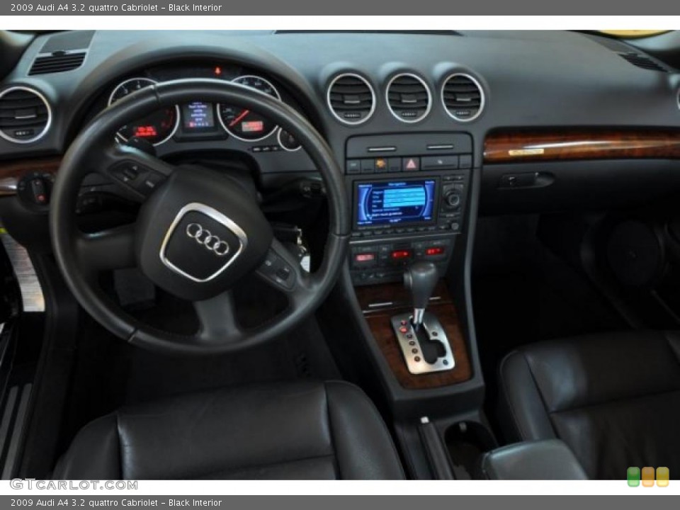 Black Interior Dashboard for the 2009 Audi A4 3.2 quattro Cabriolet #39019839