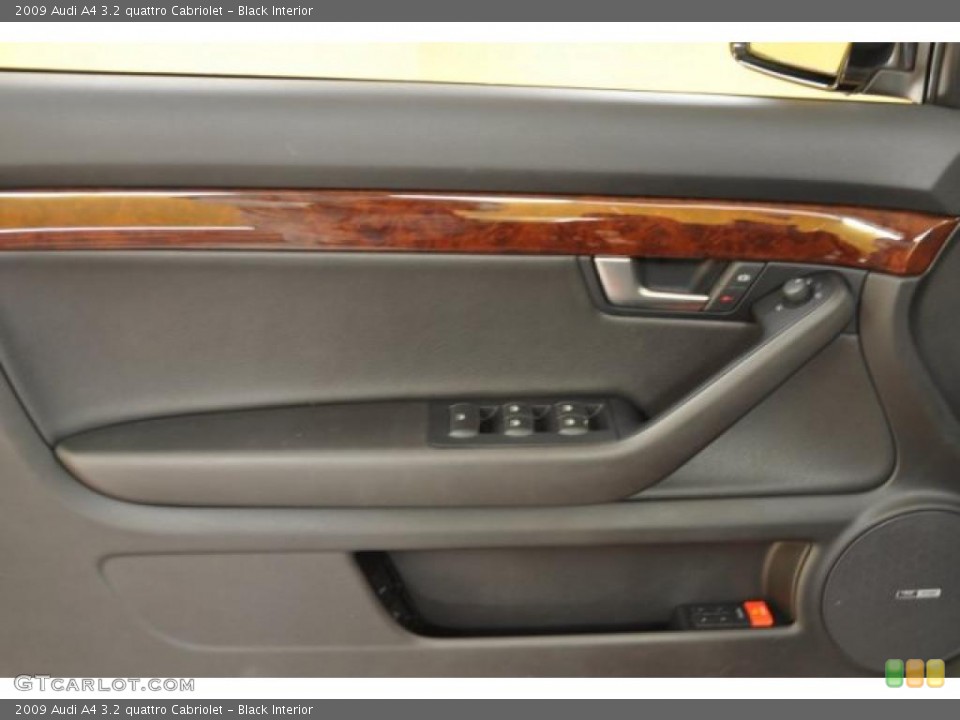 Black Interior Door Panel for the 2009 Audi A4 3.2 quattro Cabriolet #39019899