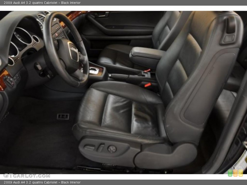 Black Interior Photo for the 2009 Audi A4 3.2 quattro Cabriolet #39019907