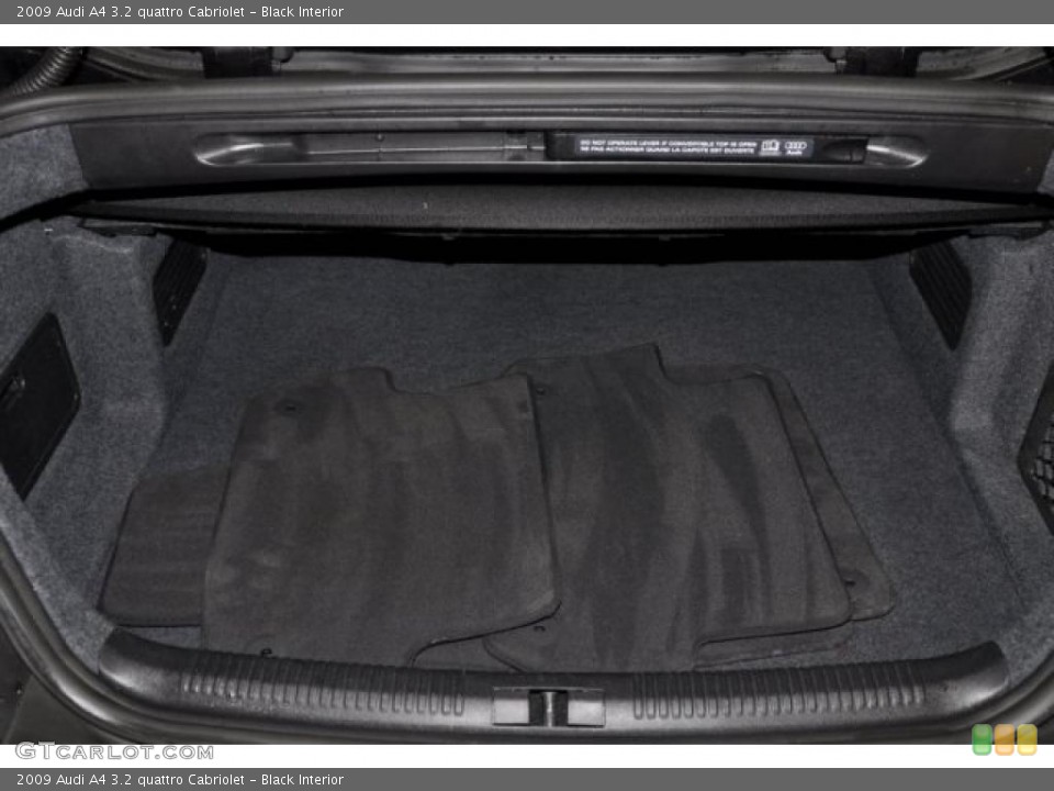 Black Interior Trunk for the 2009 Audi A4 3.2 quattro Cabriolet #39019931