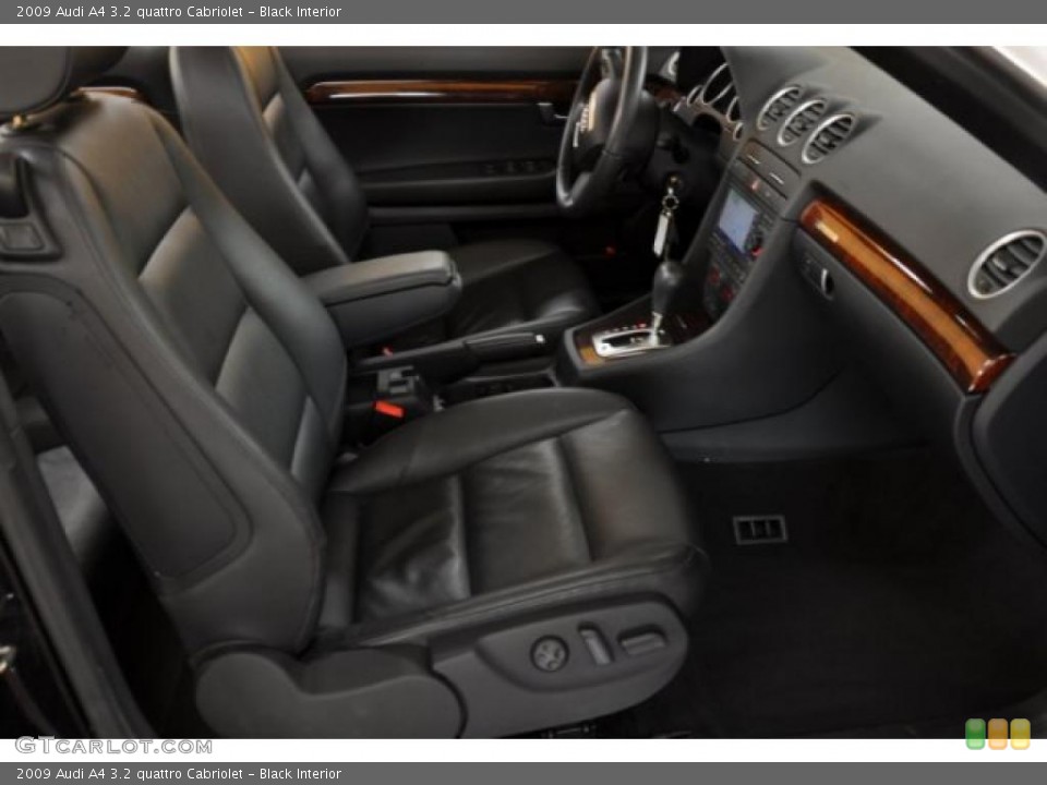 Black Interior Photo for the 2009 Audi A4 3.2 quattro Cabriolet #39019947