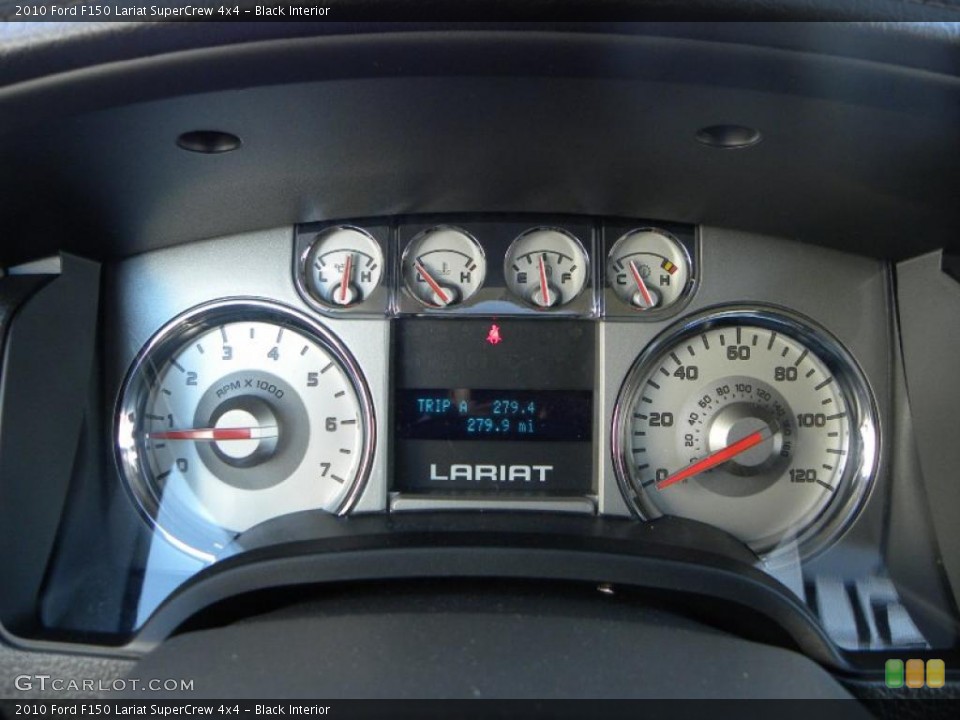 Black Interior Gauges for the 2010 Ford F150 Lariat SuperCrew 4x4 #39019959