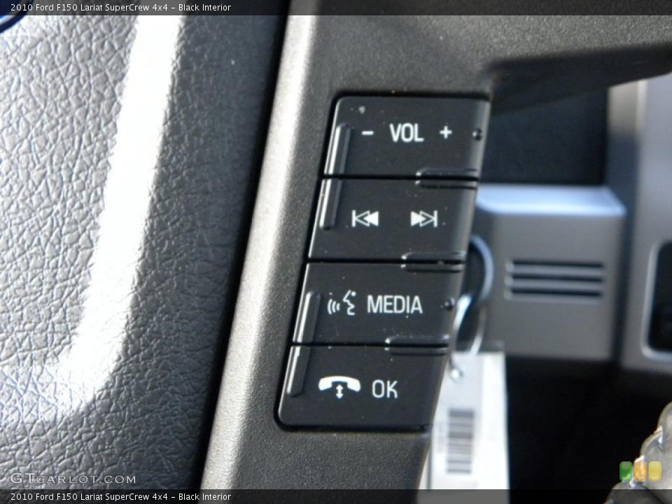 Black Interior Controls for the 2010 Ford F150 Lariat SuperCrew 4x4 #39020039