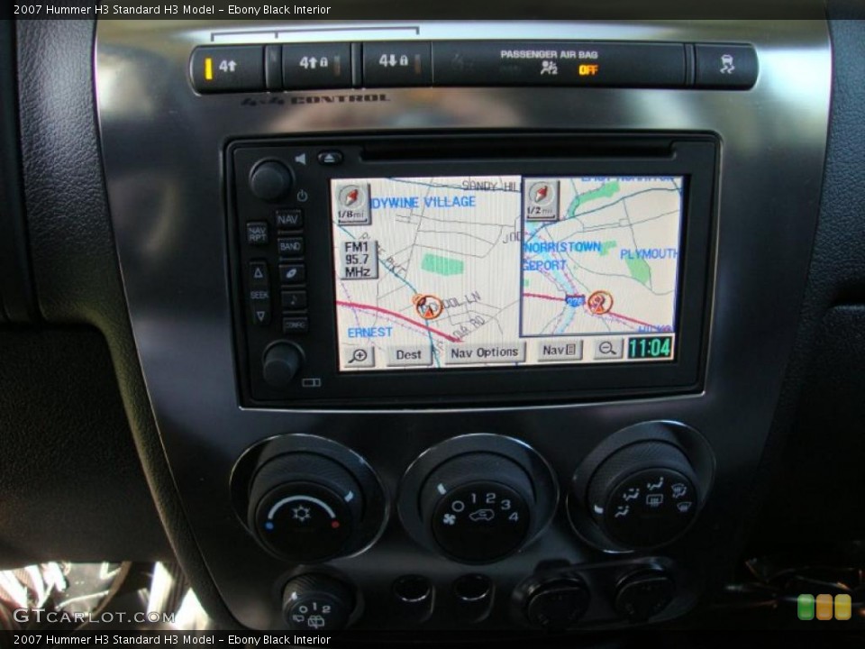 Ebony Black Interior Navigation for the 2007 Hummer H3  #39020423