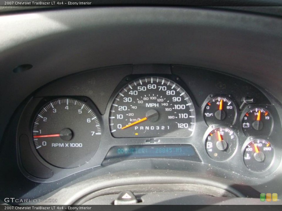 Ebony Interior Gauges for the 2007 Chevrolet TrailBlazer LT 4x4 #39021019