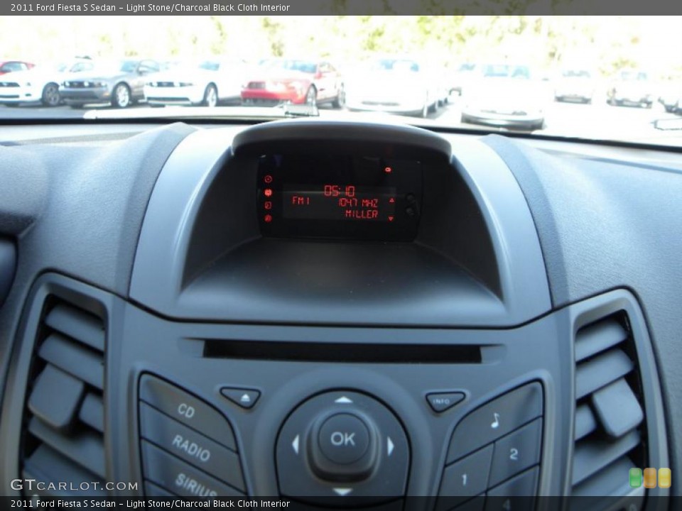 Light Stone/Charcoal Black Cloth Interior Controls for the 2011 Ford Fiesta S Sedan #39021249