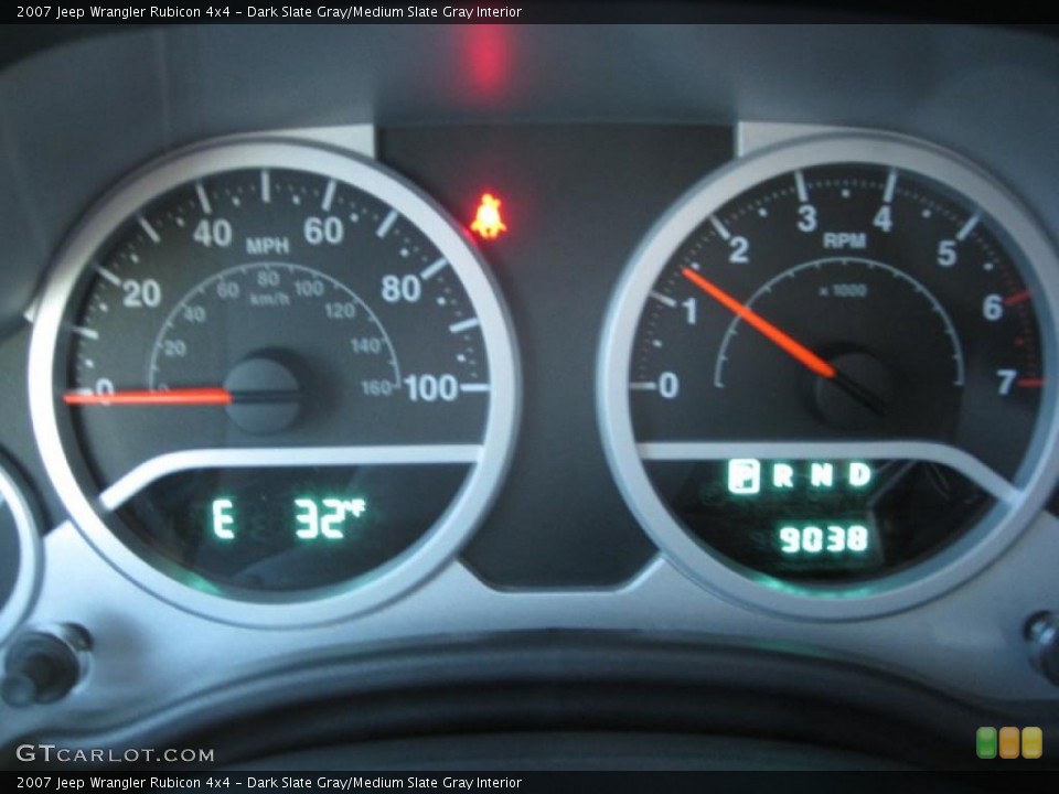 Dark Slate Gray/Medium Slate Gray Interior Gauges for the 2007 Jeep Wrangler Rubicon 4x4 #39021731