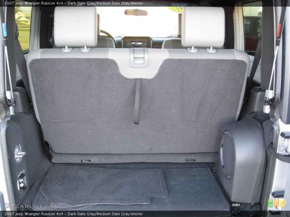 Dark Slate Gray/Medium Slate Gray Interior Trunk for the 2007 Jeep Wrangler Rubicon 4x4 #39021863