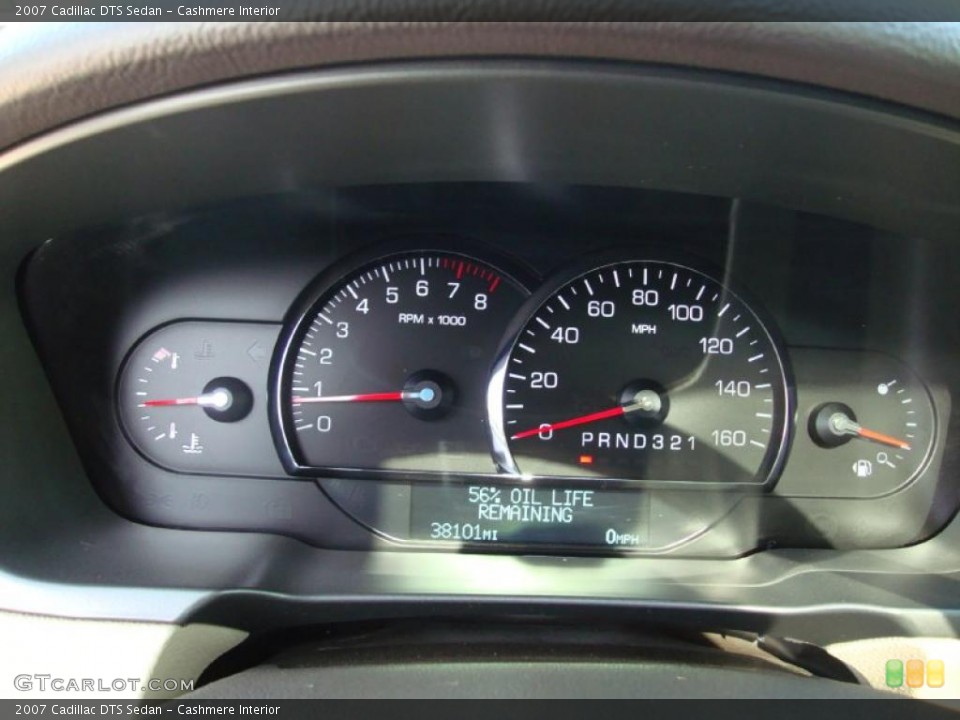 Cashmere Interior Gauges for the 2007 Cadillac DTS Sedan #39022403