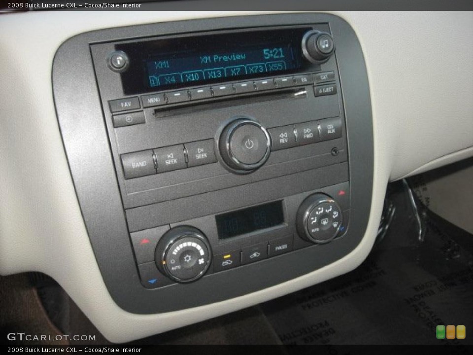 Cocoa/Shale Interior Controls for the 2008 Buick Lucerne CXL #39022887