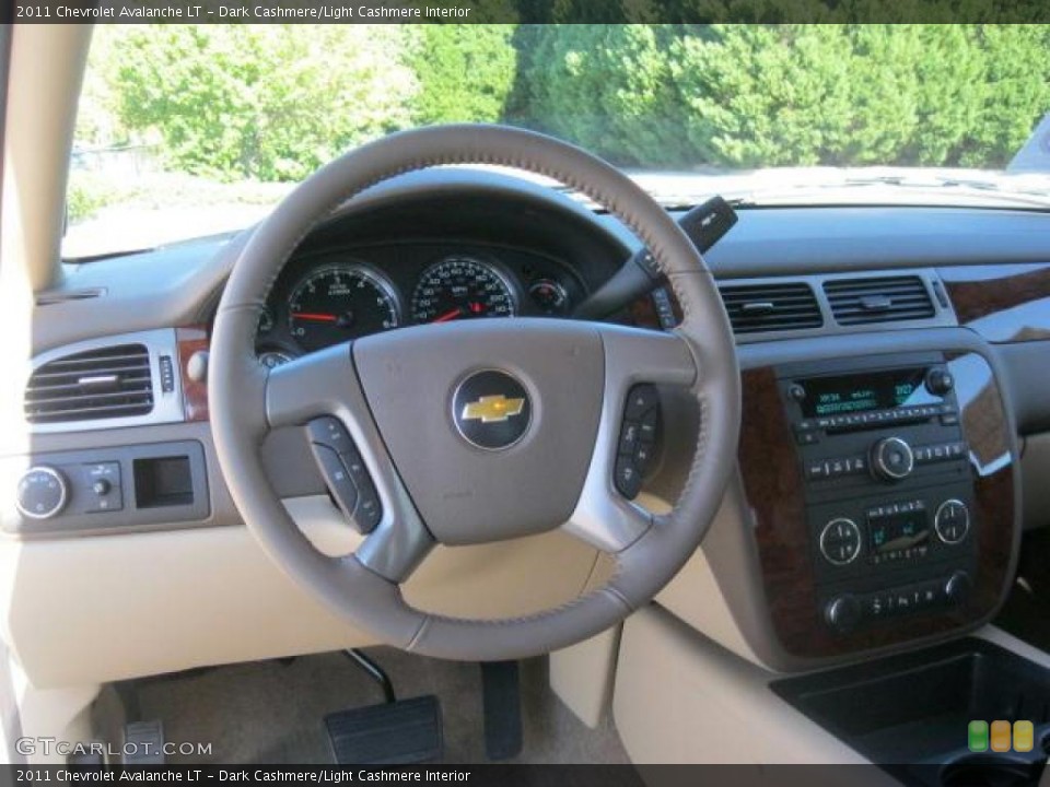 Dark Cashmere/Light Cashmere Interior Steering Wheel for the 2011 Chevrolet Avalanche LT #39023171