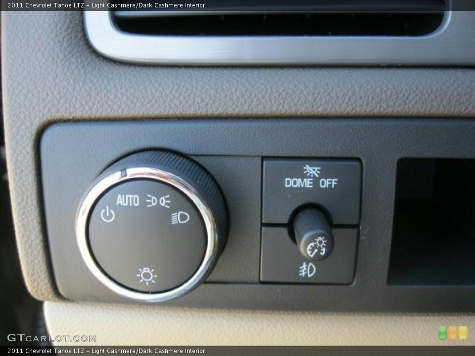 Light Cashmere/Dark Cashmere Interior Controls for the 2011 Chevrolet Tahoe LTZ #39023695