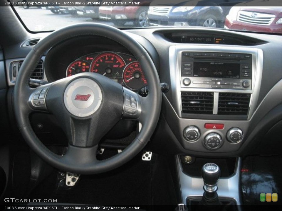 Carbon Black/Graphite Gray Alcantara Interior Dashboard for the 2008 Subaru Impreza WRX STi #39024015