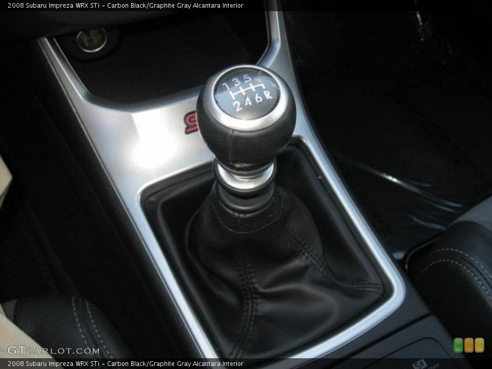 Carbon Black/Graphite Gray Alcantara Interior Transmission for the 2008 Subaru Impreza WRX STi #39024123
