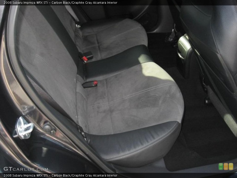 Carbon Black/Graphite Gray Alcantara Interior Photo for the 2008 Subaru Impreza WRX STi #39024151