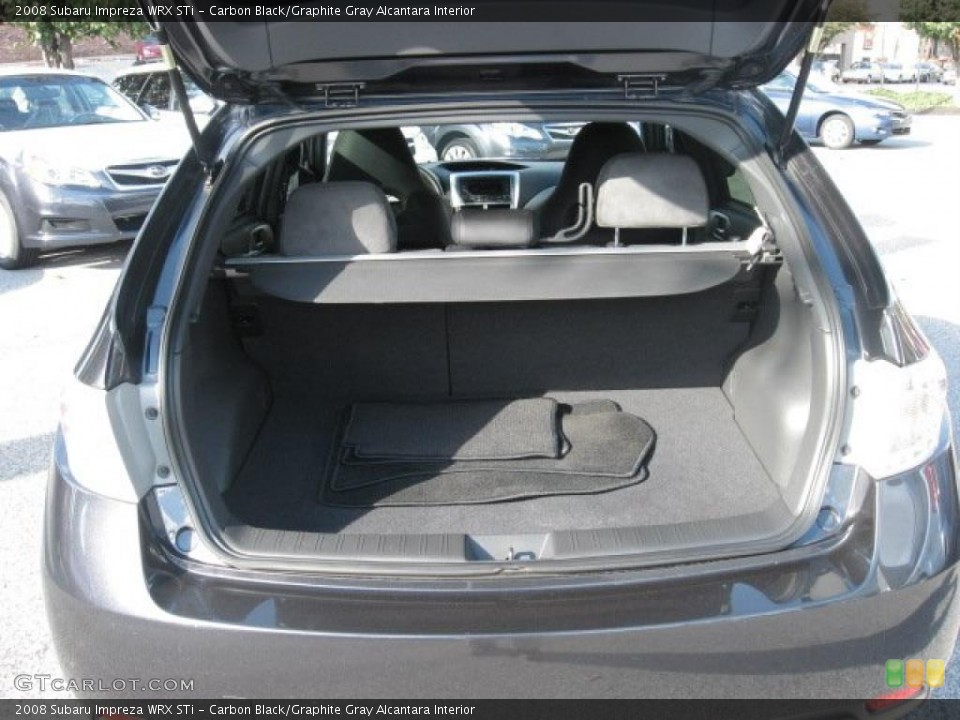 Carbon Black/Graphite Gray Alcantara Interior Trunk for the 2008 Subaru Impreza WRX STi #39024163