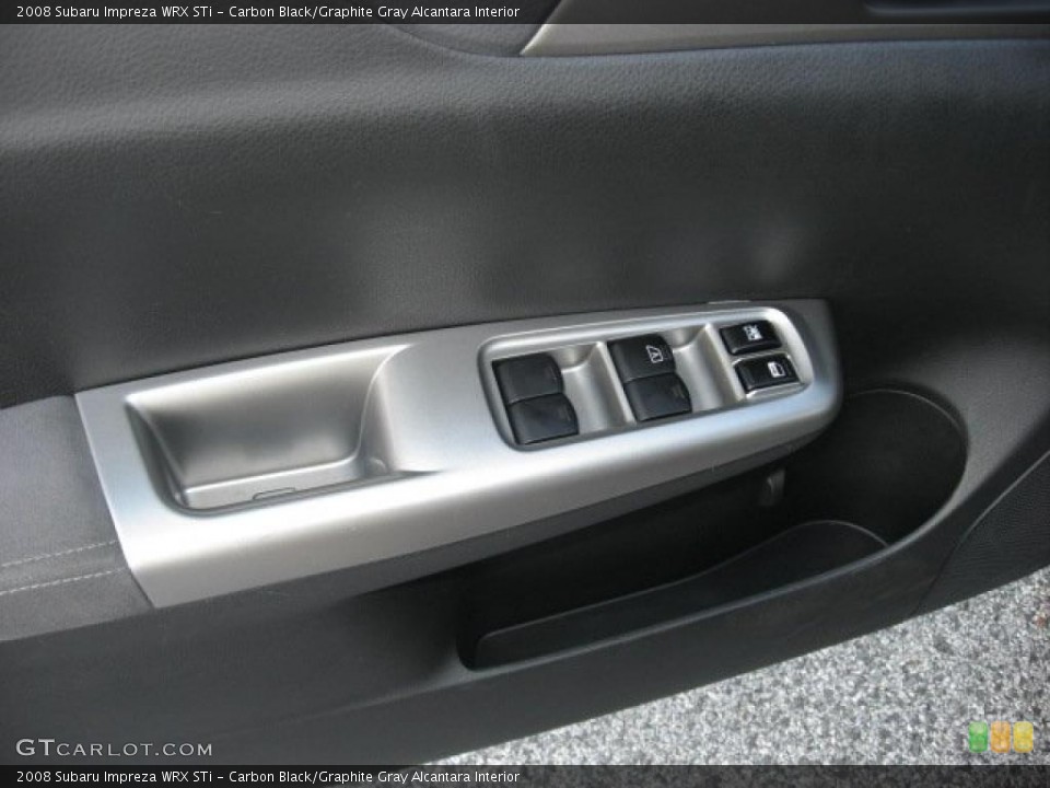 Carbon Black/Graphite Gray Alcantara Interior Controls for the 2008 Subaru Impreza WRX STi #39024275