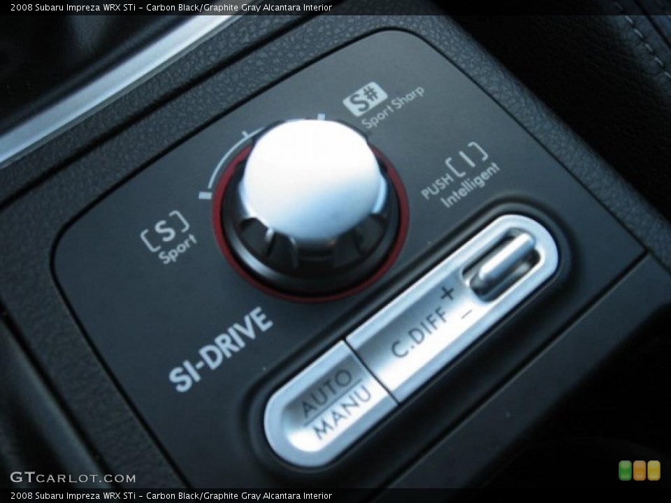 Carbon Black/Graphite Gray Alcantara Interior Controls for the 2008 Subaru Impreza WRX STi #39024371