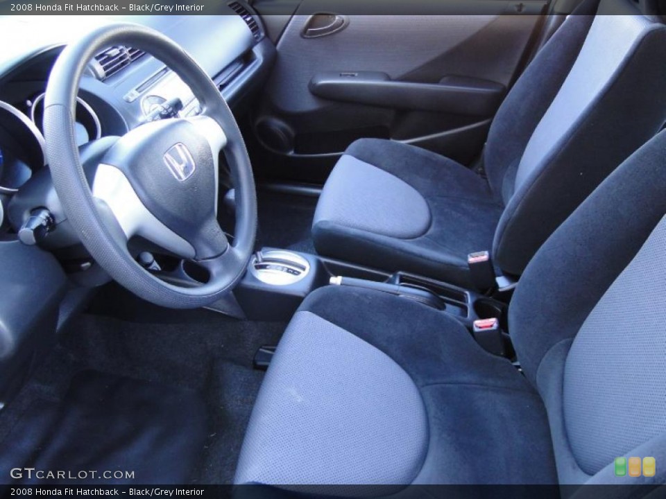 Black/Grey Interior Photo for the 2008 Honda Fit Hatchback #39024735