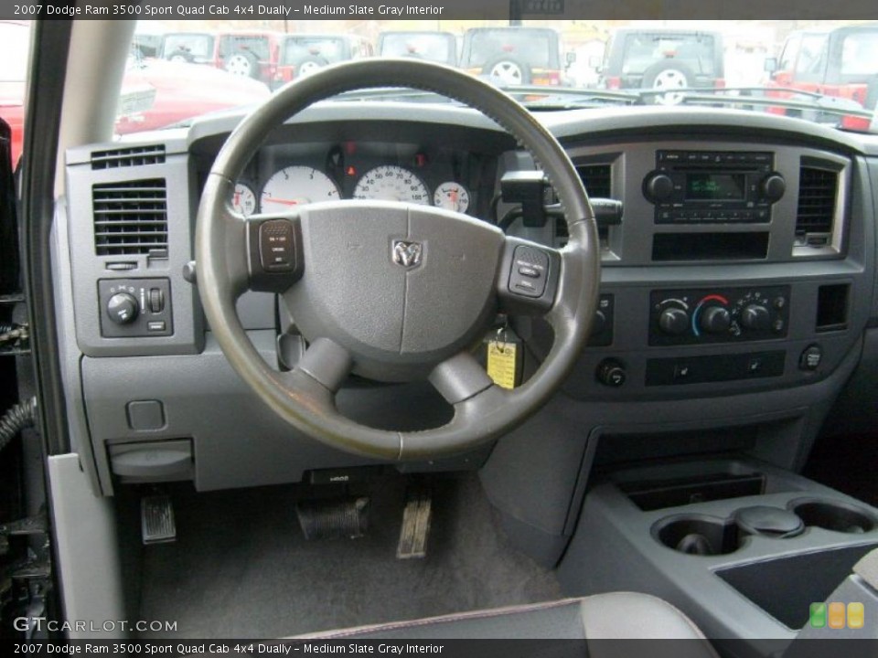 Medium Slate Gray Interior Dashboard for the 2007 Dodge Ram 3500 Sport Quad Cab 4x4 Dually #39026635