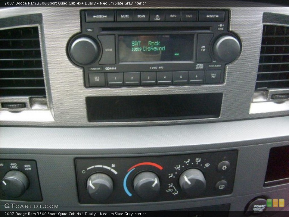 Medium Slate Gray Interior Controls for the 2007 Dodge Ram 3500 Sport Quad Cab 4x4 Dually #39026783