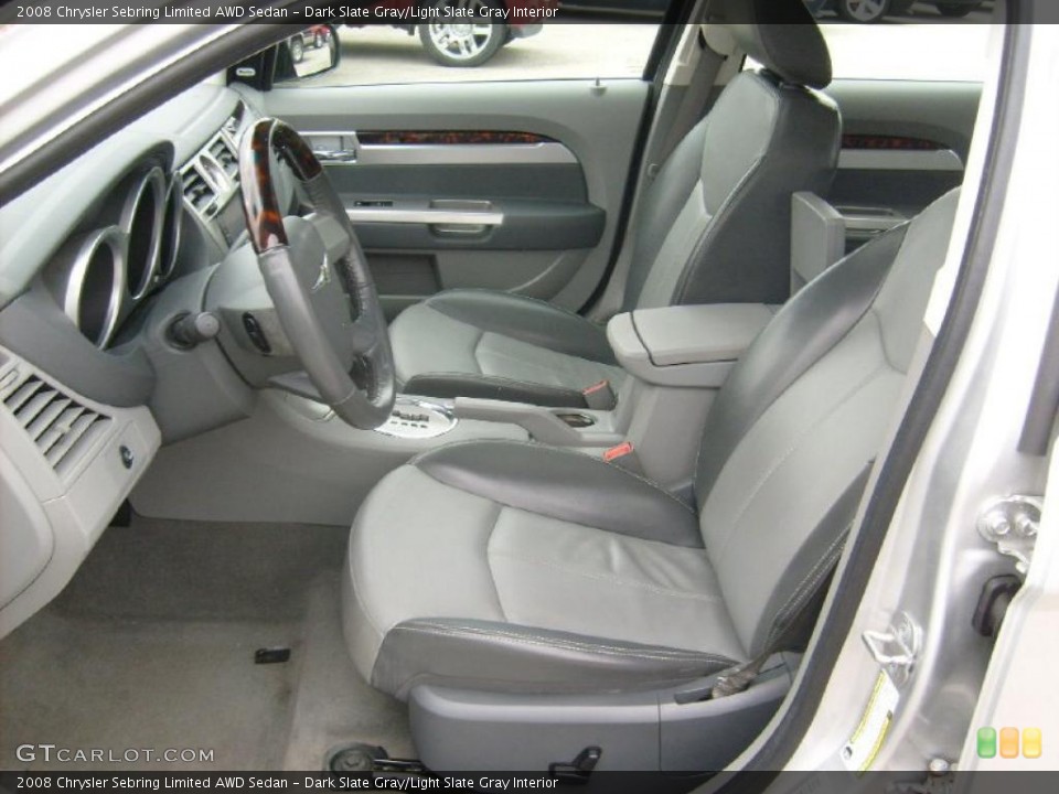 Dark Slate Gray/Light Slate Gray Interior Photo for the 2008 Chrysler Sebring Limited AWD Sedan #39026955