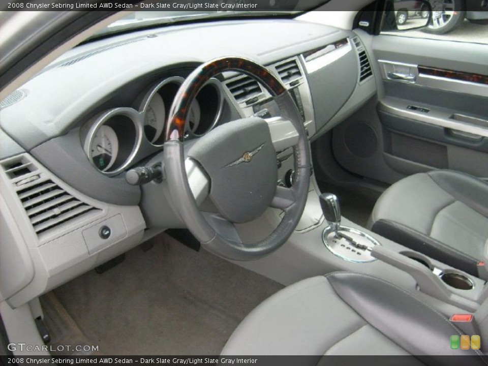 Dark Slate Gray/Light Slate Gray Interior Prime Interior for the 2008 Chrysler Sebring Limited AWD Sedan #39026971