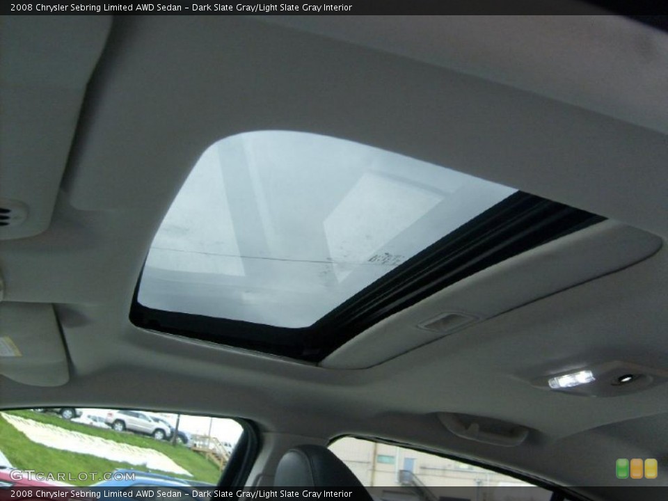 Dark Slate Gray/Light Slate Gray Interior Sunroof for the 2008 Chrysler Sebring Limited AWD Sedan #39027003