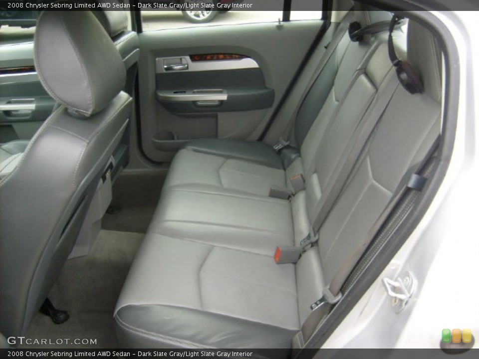 Dark Slate Gray/Light Slate Gray Interior Photo for the 2008 Chrysler Sebring Limited AWD Sedan #39027019