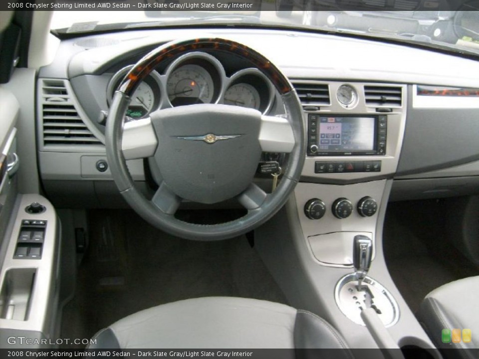 Dark Slate Gray/Light Slate Gray Interior Dashboard for the 2008 Chrysler Sebring Limited AWD Sedan #39027031