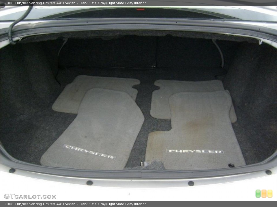 Dark Slate Gray/Light Slate Gray Interior Trunk for the 2008 Chrysler Sebring Limited AWD Sedan #39027063