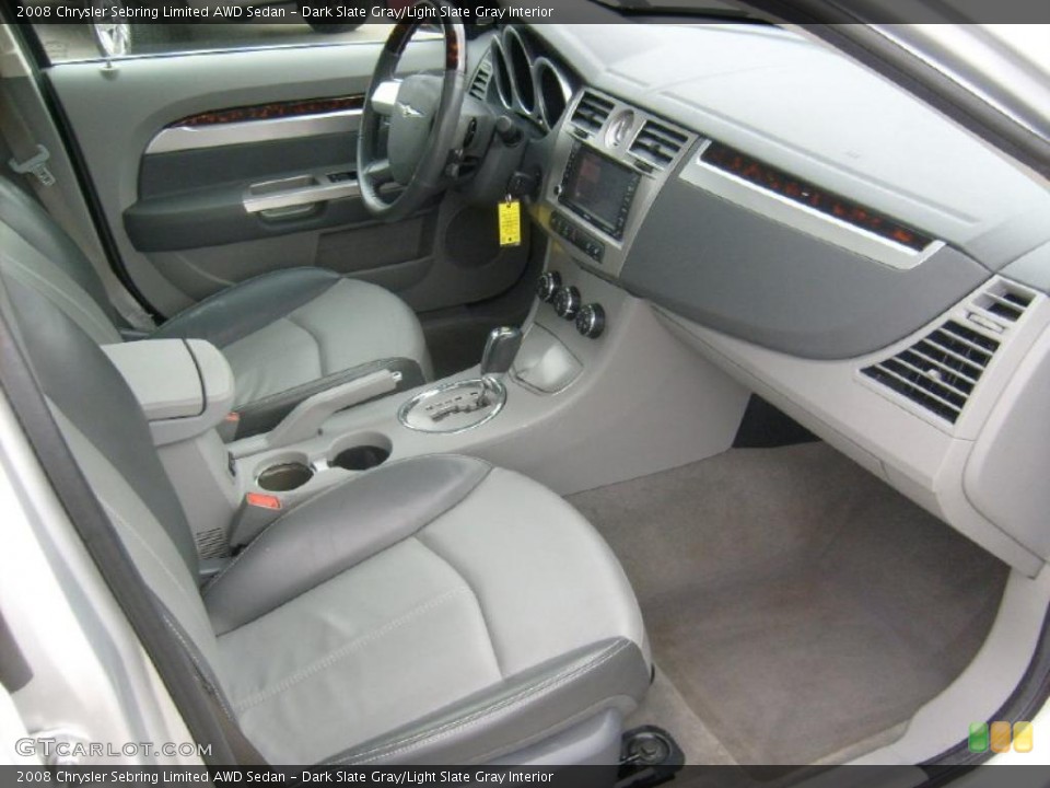 Dark Slate Gray/Light Slate Gray Interior Dashboard for the 2008 Chrysler Sebring Limited AWD Sedan #39027095