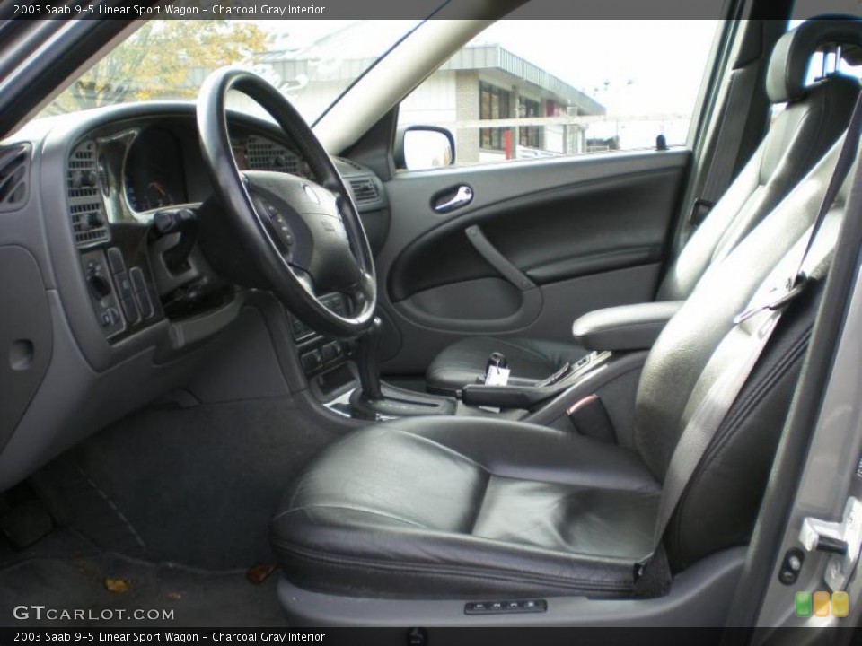 Charcoal Gray Interior Photo for the 2003 Saab 9-5 Linear Sport Wagon #39027111