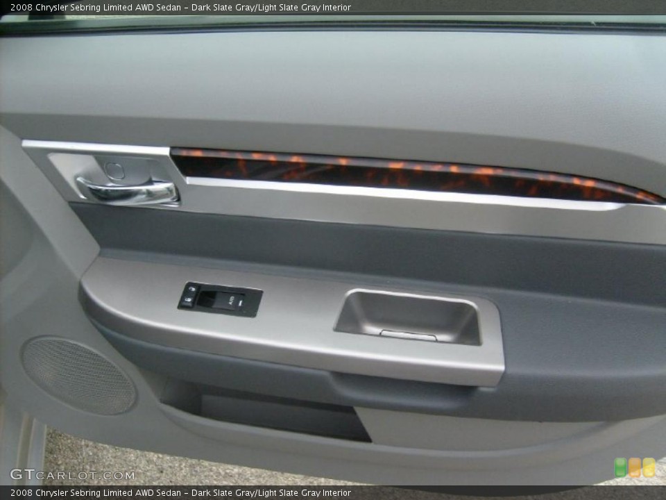 Dark Slate Gray/Light Slate Gray Interior Door Panel for the 2008 Chrysler Sebring Limited AWD Sedan #39027119