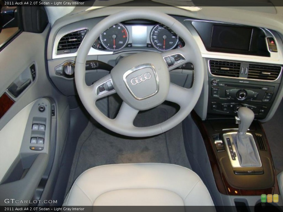 Light Gray Interior Steering Wheel for the 2011 Audi A4 2.0T Sedan #39027549