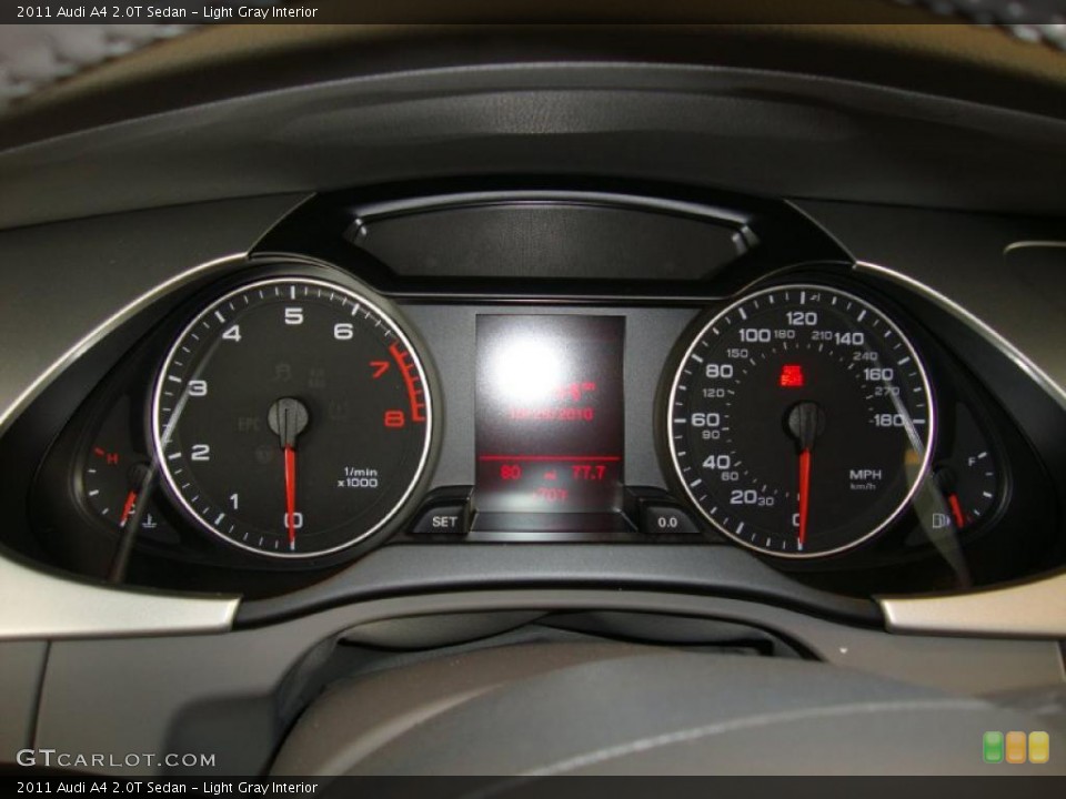 Light Gray Interior Gauges for the 2011 Audi A4 2.0T Sedan #39027649