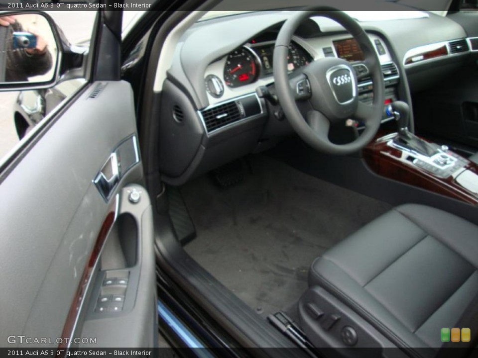 Black Interior Prime Interior for the 2011 Audi A6 3.0T quattro Sedan #39027877