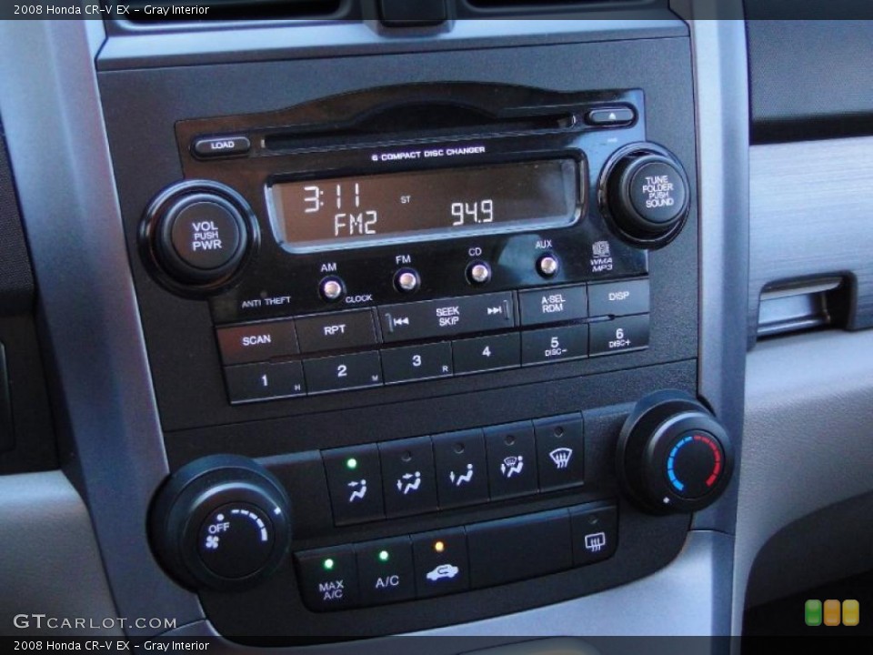 Gray Interior Controls for the 2008 Honda CR-V EX #39028251