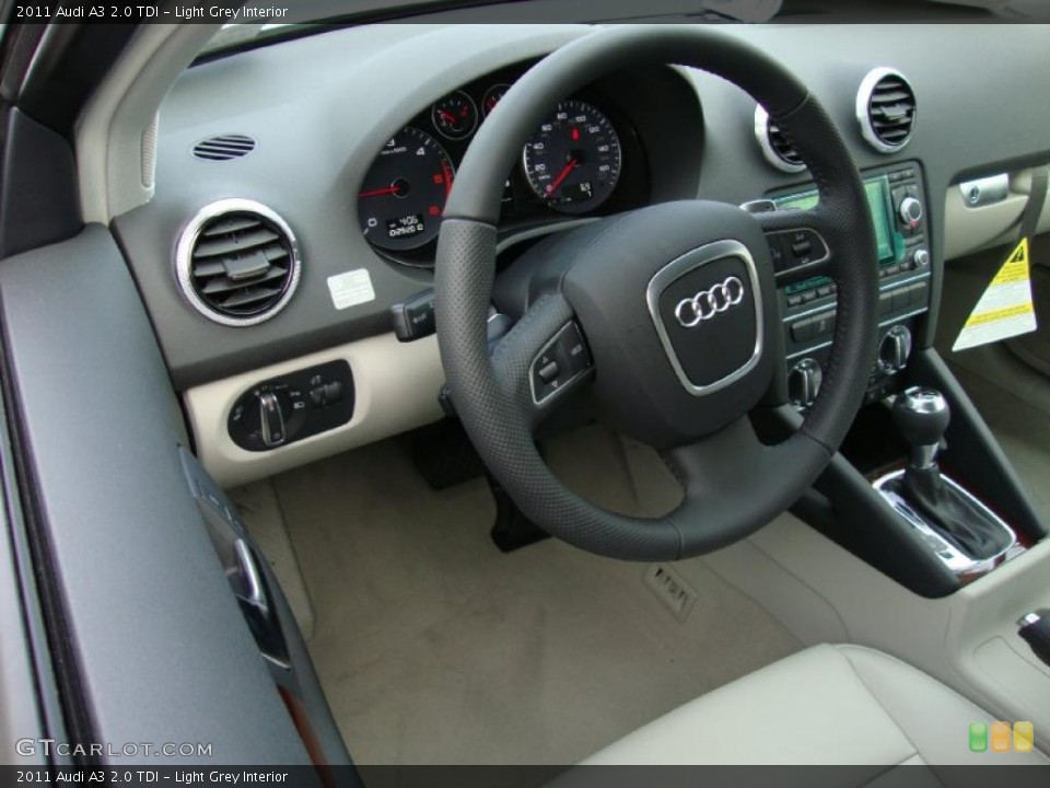 Light Grey Interior Steering Wheel for the 2011 Audi A3 2.0 TDI #39028595