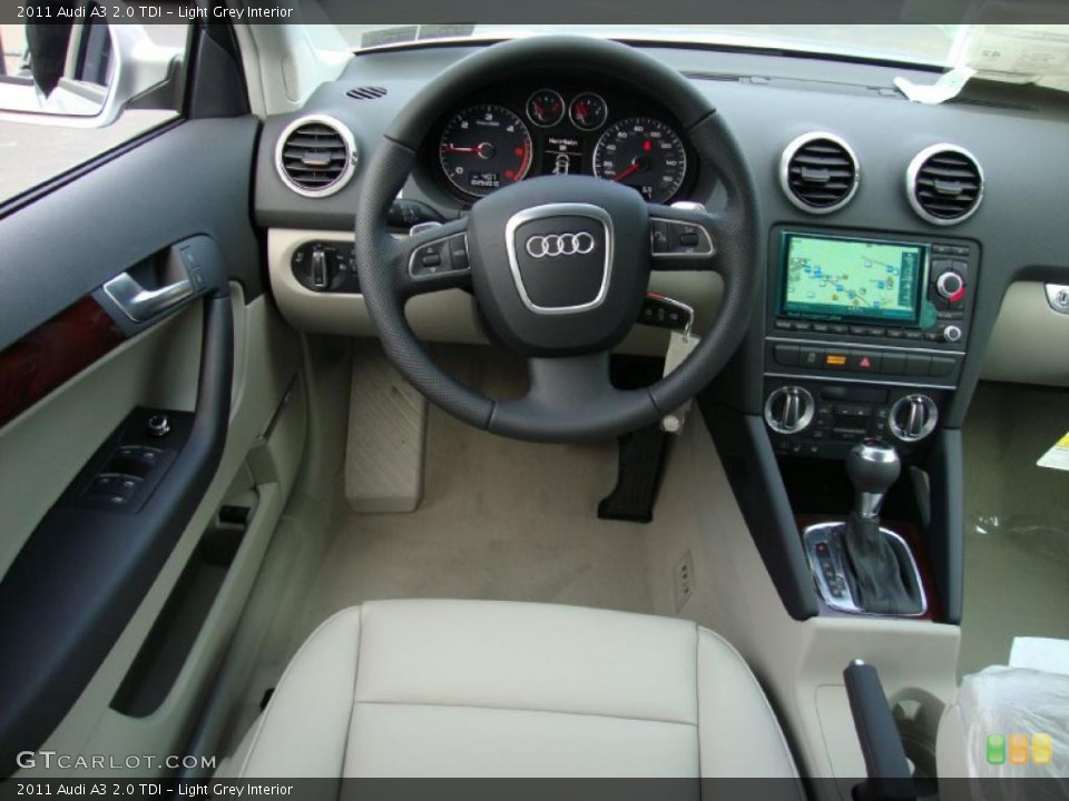 Light Grey Interior Steering Wheel for the 2011 Audi A3 2.0 TDI #39028859