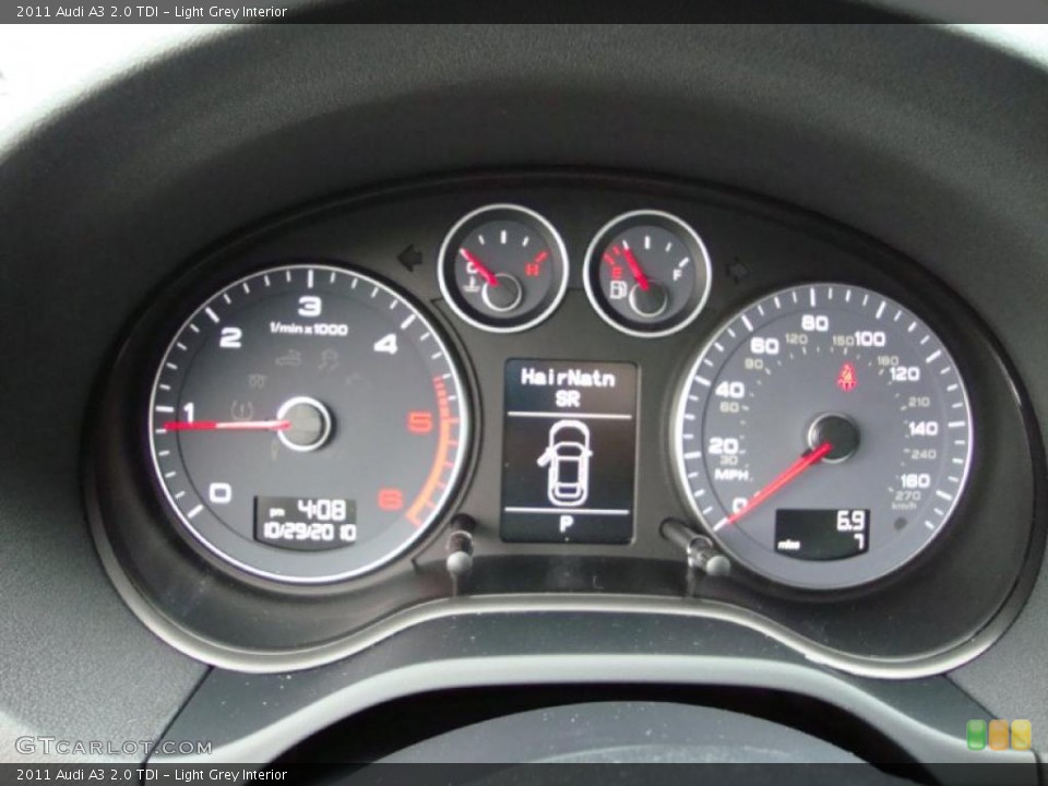 Light Grey Interior Gauges for the 2011 Audi A3 2.0 TDI #39029035