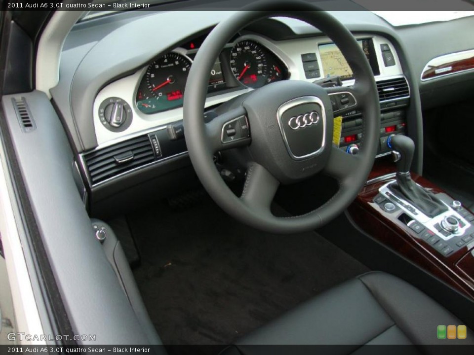 Black Interior Steering Wheel for the 2011 Audi A6 3.0T quattro Sedan #39029323
